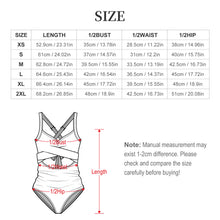 Lade das Bild in den Galerie-Viewer, Einzelbilddruck Damen / Frauen One-piece Swimsuit Bauchnabelfreier Badeanzug SDSYY002 mit Foto selbst gestalten und bedrucken
