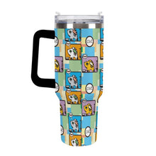 Lade das Bild in den Galerie-Viewer, Personalisierter 40oz Edelstahl-Tumbler mit Griff und UV-Druck
