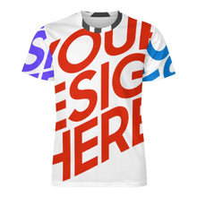 Lade das Bild in den Galerie-Viewer, Multi-Image-Druck Ice Silk Allover Print Herren T Shirt OMDT01 mit Ihrem Design Motiv Foto Text selbst gestalten und bedrucken
