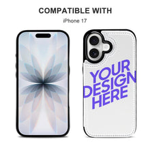 Lade das Bild in den Galerie-Viewer, TPU Leder Apple iPhone 17/iPhone 17 Air/iPhone 17 Pro/iPhone 17 Pro Max Handyhülle Business Handytasche Kartenfach Schutzhülle mit Standfunktion zum Aufklappen aufstellbar Etui mit Foto Design Motiv Text selbst gestalten und bedrucken
