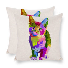 Lade das Bild in den Galerie-Viewer, Kissenbezug Baumwolle Leinen Personalisiert | Landhaus Stil 45x45 | Custom Linen Pillow
