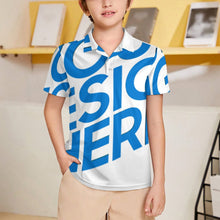Lade das Bild in den Galerie-Viewer, Einzelbild-Design Kinder Jungen Ice Silk Kinder POLO T-Shirt J62T mit Foto Design Motiv Text selbst gestalten und bedrucken
