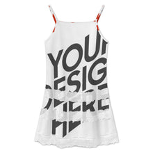 Lade das Bild in den Galerie-Viewer, Multi-Image-Druck Damen / Frauen Unterkleid mit Spitzenbesatz SDS2520 mit Fotos Muster Text Logo selbst gestalten und bedrucken
