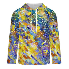 Lade das Bild in den Galerie-Viewer, Hoodie with Raglan Sleeves Colorful Splash Ink
