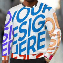 Lade das Bild in den Galerie-Viewer, Multi-Image-Design Herren / Männer Langärmeliges Pullover Sweatshirt C20H mit Foto Design Motiv Text selbst gestalten und bedrucken
