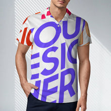 Lade das Bild in den Galerie-Viewer, Reiner Baumwolle Poloshirt HT Männer / Herren mit Fotos Muster Text Logo selbst gestalten und bedrucken
