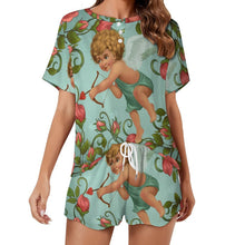 Lade das Bild in den Galerie-Viewer, Pyjama Set selbst gestalten | Damen Schlafanzug mit Foto &amp; LSF 50+
