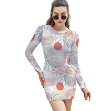 Lade das Bild in den Galerie-Viewer, Personalisierbares Bodycon Kleid | Longsleeve &amp; Foto-Print
