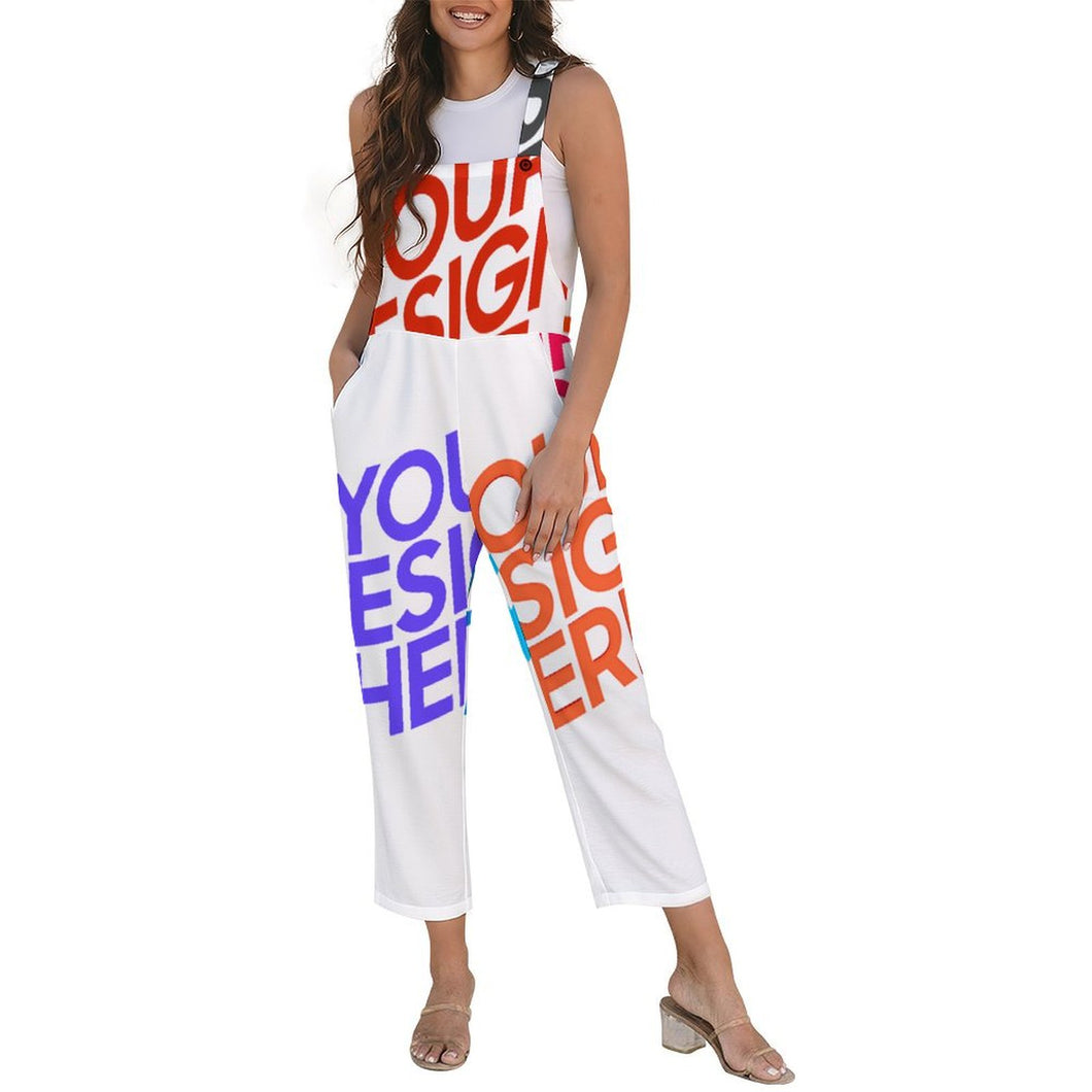 Multi-Image-Druck Damen / Frauen Overall Jumpsuit 20LR mit Fotos Muster Text Logo selbst gestalten und bedrucken
