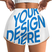 Lade das Bild in den Galerie-Viewer, Damen / Frauen Sportshorts LM436 mit Fotos Muster Text Logo selbst gestalten und bedrucken
