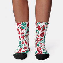 Lade das Bild in den Galerie-Viewer, Personalisierte Socken mit farbiger Ferse | Design selbst gestalten
