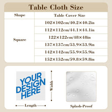 Lade das Bild in den Galerie-Viewer, Quadratische Oxford Tischdecke JJ05191112 mit Foto Design Motiv Text selbst gestalten und bedrucken
