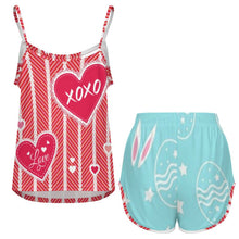 Lade das Bild in den Galerie-Viewer, Damen Pyjama Set aus Eisseide | Personalisiert mit eigenem Foto gestalten
