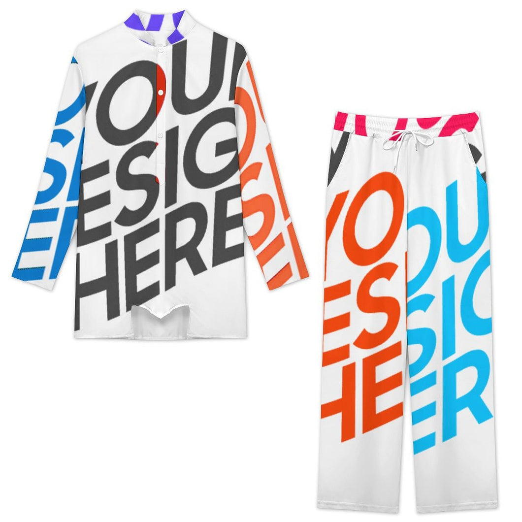 Multi-Image-Druck Voll Druck Set im indischen Stil Hauskleidung A42TZ mit Fotos Muster Text Logo selbst gestalten und bedrucken