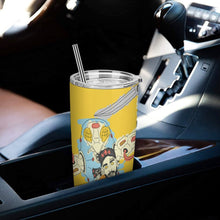 Lade das Bild in den Galerie-Viewer, Thermobecher Auto personalisieren | Edelstahl Becher mit Foto &amp; Strohhalm
