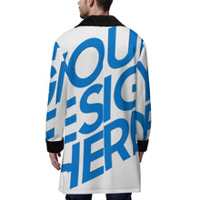 Lade das Bild in den Galerie-Viewer, Herren / Männer Zweireiher Trenchcoat mit Anzugkragen MWL510 mit Foto Design Motiv Text selbst gestalten und bedrucken
