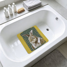 Lade das Bild in den Galerie-Viewer, Bathroom Suction Cup Anti-slip Mat Rabbit, Personification, Portrait Style 54x53cm
