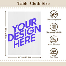 Lade das Bild in den Galerie-Viewer, Rechteckige Oxford Tischdecke JJ05191113 mit Foto Design Motiv Text selbst gestalten und bedrucken
