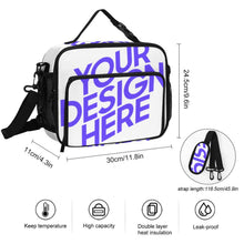 Lade das Bild in den Galerie-Viewer, Lunchtasche Thermotasche Kühltasche 30x24.5x11cm mit Foto Design Motiv Text selbst gestalten und bedrucken
