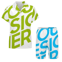 Lade das Bild in den Galerie-Viewer, Einzelbild-Design Kinder mit kubanischem Kragen Pyjama Set LM131 mit Foto Design Motiv Text selbst gestalten und bedrucken (Simple Design)
