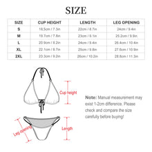 Lade das Bild in den Galerie-Viewer, Multi-Image-Druck Sexy Damen / Frauen Bademode Triangel Bikini Set SDS0314 mit Fotos Muster Text Logo selbst gestalten und bedrucken
