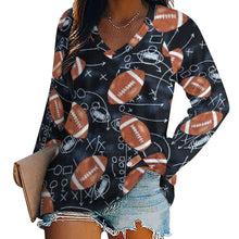 Lade das Bild in den Galerie-Viewer, Damen Oversized Shirt V-Ausschnitt | S bis 5XL | Knitterfrei &amp; Personalisiert
