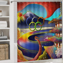 Lade das Bild in den Galerie-Viewer, 4-teiliges Badezimmer-Set mit Foto | Duschvorhang &amp; Matten selbst gestalten
