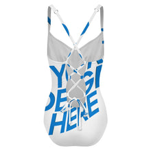 Lade das Bild in den Galerie-Viewer, Einzelbilddruck Damen / Frauen One-piece Swimsuit Badeanzug SDSYY001 mit Fotos Muster Text Logo selbst gestalten und bedrucken
