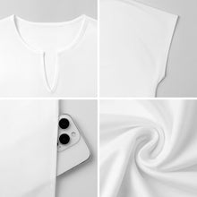 Lade das Bild in den Galerie-Viewer, Personalisierbares Oversize T-Shirt Kleid mit V-Ausschnitt und Taschen
