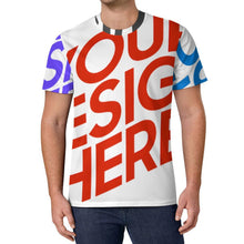 Lade das Bild in den Galerie-Viewer, Multi-Image-Druck Ice Silk Allover Print Herren T Shirt OMDT01 mit Ihrem Design Motiv Foto Text selbst gestalten und bedrucken
