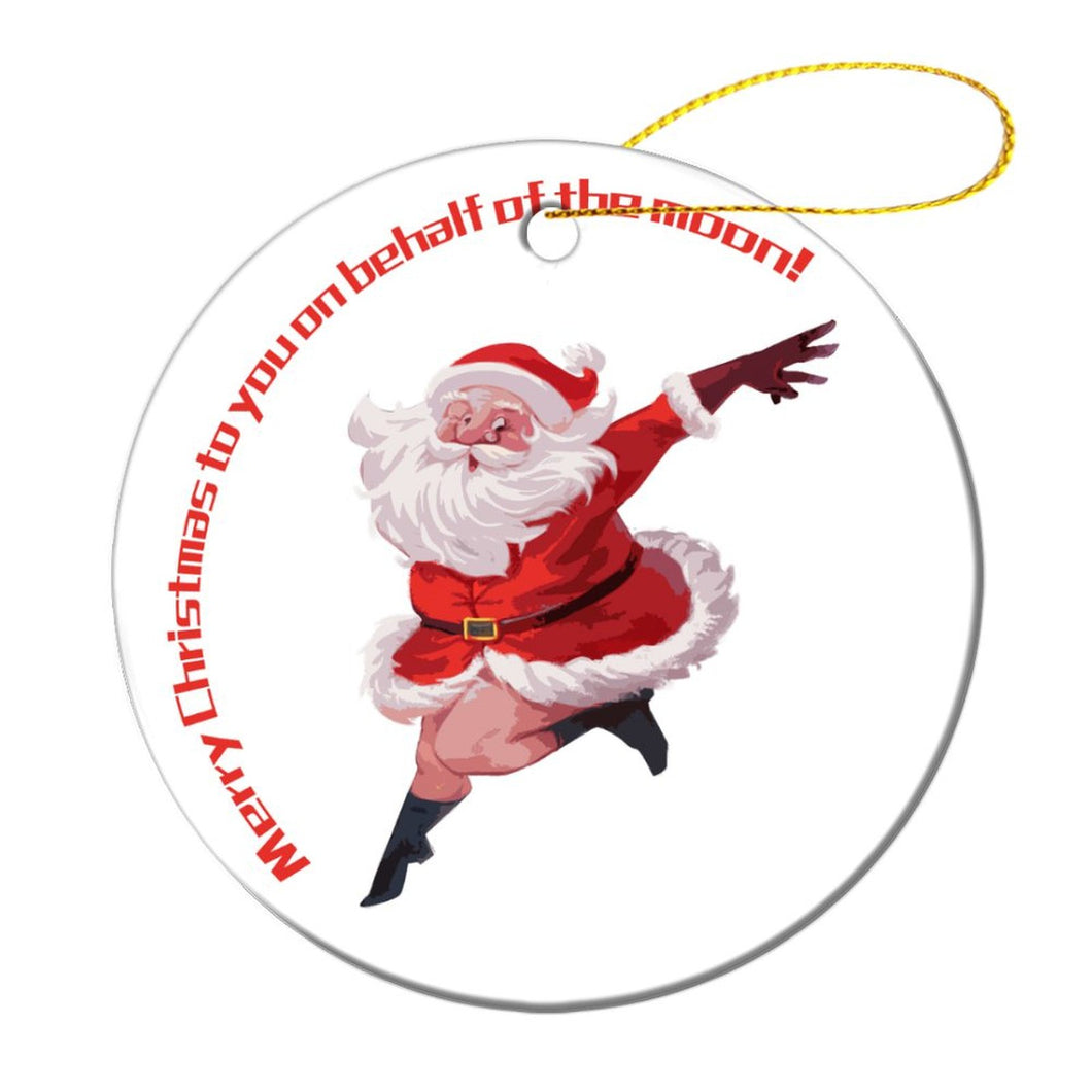 Personalisierter Christbaumschmuck aus Keramik | Beidseitig mit Foto