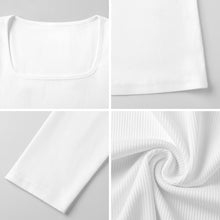 Lade das Bild in den Galerie-Viewer, Women's Square Neck Long Sleeved Shirt 63019BEE-45DF-4515-B1B2-FD33A14CD63B.png

