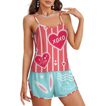 Lade das Bild in den Galerie-Viewer, Damen Pyjama Set aus Eisseide | Personalisiert mit eigenem Foto gestalten
