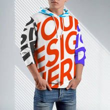 Lade das Bild in den Galerie-Viewer, Multi-Image-Design Loses Taschenloses All-Print-Sweatshirt AMZ für Unisex mit Foto Design Motiv Text selbst gestalten und bedrucken
