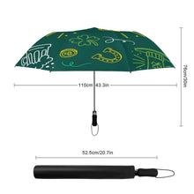 Lade das Bild in den Galerie-Viewer, Personalisierter Golf-Faltschirm mit UV-Schutz und Wunschdruck
