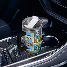 Lade das Bild in den Galerie-Viewer, Personalisierter 40oz Edelstahl-Tumbler mit Griff und UV-Druck
