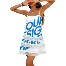 Lade das Bild in den Galerie-Viewer, Einzelbilddruck Damen / Frauen Unterkleid mit Spitzenbesatz SDS2520 mit Fotos Muster Text Logo selbst gestalten und bedrucken
