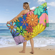 Lade das Bild in den Galerie-Viewer, Großes Strandtuch mit Foto 160x80cm | Personalisiertes Badetuch

