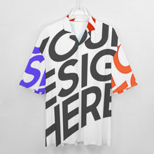 Lade das Bild in den Galerie-Viewer, Voll Druck Reiner Baumwolle Herren / Männer Kurzarmhemd mit kubanischem Kragen SDS013 mit Foto Design Motiv Text selbst gestalten und bedrucken
