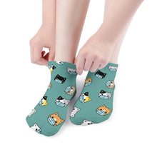 Lade das Bild in den Galerie-Viewer, Socken bedrucken mit Gesicht | Lustige Socken personalisiert (Kurz)

