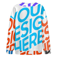 Lade das Bild in den Galerie-Viewer, Multi-Image-Druck Damen / Frauen Pullover Strickjacke mit weit überschnittenen Schultern und langen Ärmeln LM561 mit Fotos Muster Text Logo selbst gestalten und bedrucken
