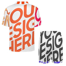 Lade das Bild in den Galerie-Viewer, Multi-Image-Druck Damen / Frauen Kurze Schlafanzug Shorty Pyjama Set LM093 mit Foto Design Motiv Text selbst gestalten und bedrucken
