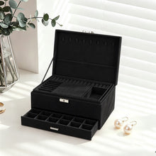 Lade das Bild in den Galerie-Viewer, Triple-layer Suede Jewelry Box St. Patrick's Day, Clover
