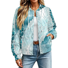 Lade das Bild in den Galerie-Viewer, Bedruckbare Bomberjacke mit Kapuze – Unisex-Jacke mit individuellem Design
