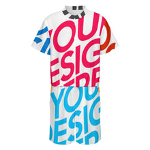 Lade das Bild in den Galerie-Viewer, Multi-Image-Design Kurzärmliger Jumpsuit LM427 für Männer / Herren mit Foto Text selbst gestalten und bedrucken
