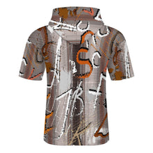 Lade das Bild in den Galerie-Viewer, Mid-Sleeve Hoodie aus Fischschuppen-Stoff mit individuellem Heat-Transfer-Druck
