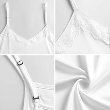Lade das Bild in den Galerie-Viewer, Damen / Frauen Lace Spitzen Nachthemd Pyjama  LM669 mit Foto Design Motiv Text selbst gestalten und bedrucken
