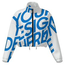 Lade das Bild in den Galerie-Viewer, Einzelbilddruck Damen / Frauen Fleece Hoodie kurze Jacke MWL476 mit Fotos Muster Text Logo selbst gestalten und bedrucken
