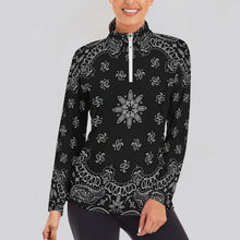 Lade das Bild in den Galerie-Viewer, Damen Lycra Funktionsshirt Langarm | 1/4 Zip &amp; Kompression
