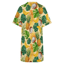Lade das Bild in den Galerie-Viewer, Casual Flared Sleeve V-Neck Dress 1 (3)
